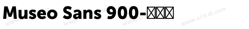 Museo Sans 900字体转换